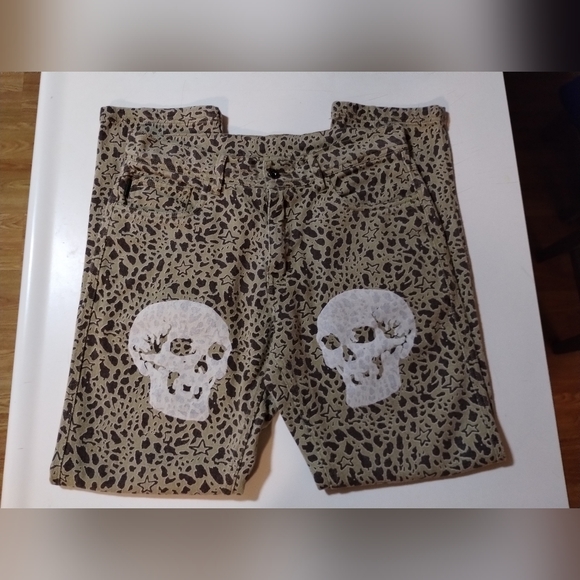 Pleasures  Wisdom Leopard Print Skull Pants Men's Size 30 . - Picture 8 of 8